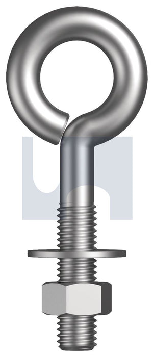 BSW EYE BOLT KIT ZINC PLATED (RoHS Compliant) HEC / MILD STEEL 1/4 BSW 2-1/2 - Pack of 100