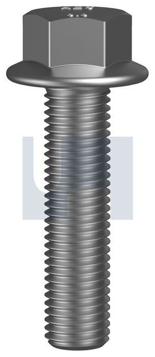 FLANGED HEX BOLT NO SERR HOT DIP GALVANISED JIS B1189 Type 2 / CLASS 8.8 M8 16 - Pack of 100