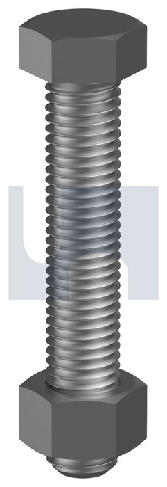 HEX BOLT & NUT ZINC PLATED (RoHS Compliant) AS1110.1 / CLASS 8.8 M10 16 - Pack of 150