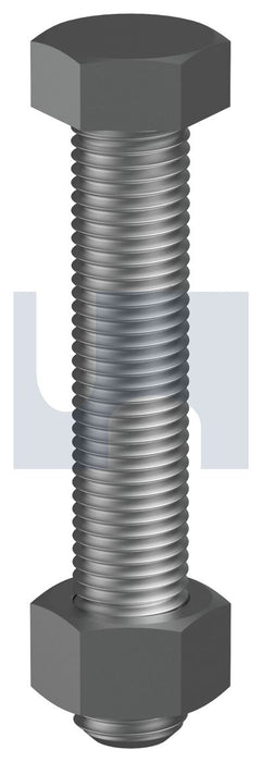 UNF HEX BOLT & NUT PLAIN AS2465 / GRADE 8 1/2 UNF 1-1/2 - Pack of 75