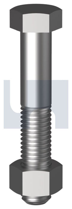 HEX BOLT & NUT HOT DIP GALVANISED AS1111.1 / CLASS 4.6 M30 90 - Pack of 15