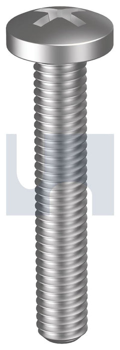 UNF METAL THREAD PAN PHIL 304 STAINLESS ANSI B18.6.3 / A2 10-32 UNF 3/8 - Pack of 100