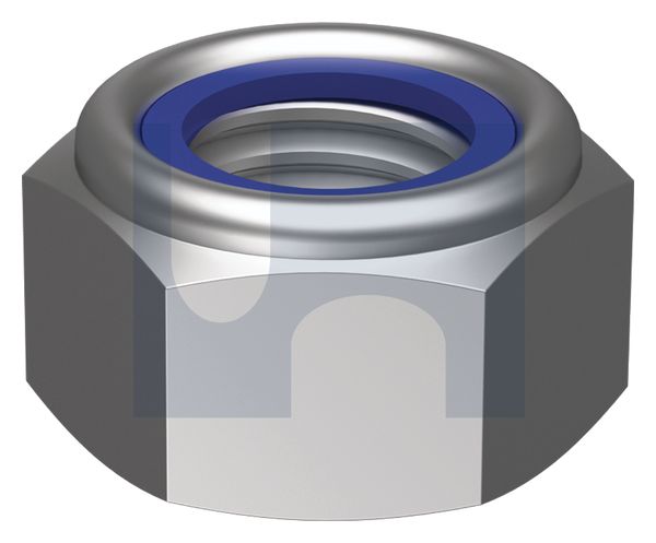 BSW NYLOC HEX NUT 304 STAINLESS HEC / A2 1/2 BSW - Pack of 100