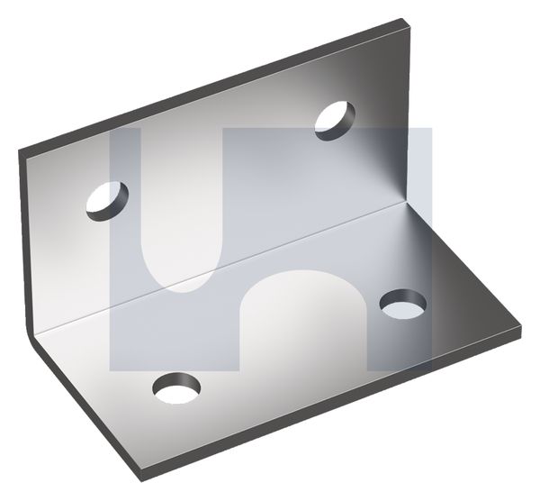 CONNECTOR ANGLED TIMBER HOT DIP GALVANISED HOLE SIZE-SUIT M12 BOLT M12 125X65 - Pack of 10