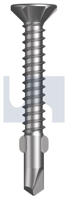 WING SDS COUNTERSUNK R1000 BI-METAL 304 STAINLESS HEC / BI-METAL 304 / SQ DRIVE #8-18 32 (500PK)