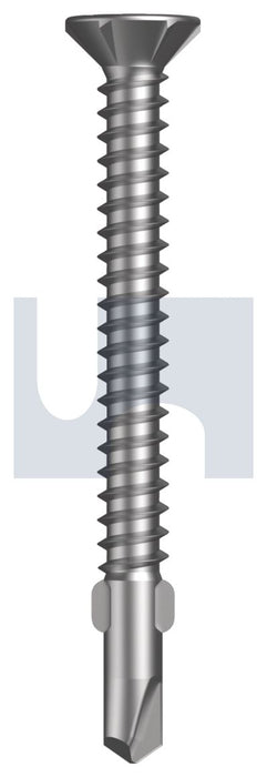 WING SDS COUNTERSUNK R1000 BI-METAL 304 STAINLESS HEC / BI-METAL 304 / SQ DRIVE #10-16 50 (500PK)