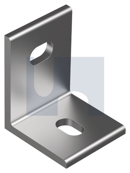 BRACKET ANGLE SLOTTED 100 HOT DIP GALVANISED HOLE SIZE-SUIT M16 / 2 HOLES M16 80X100X 6 (10PK)