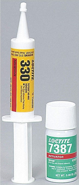 Loctite AA 330 - Acrylic Adhesive - Depend Kit - Includes SF 7387 Activator 25g 25 ml