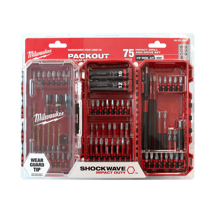 SHOCKWAVE™ 75PC Drill, Drive and Fastening Set