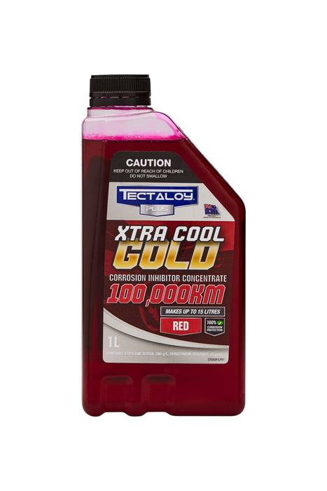 TECTALOY XTRA COOL GOLD COOLANT CONCENTRATE RED 1L