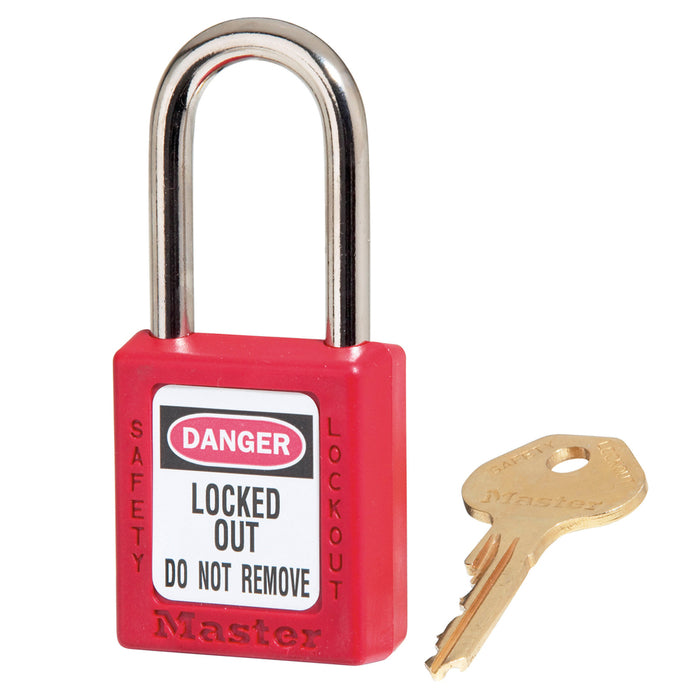 Master Lock Red Zenex™ Thermoplastic Safety Padlock