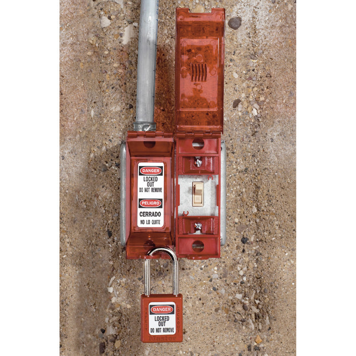 Master Lock Red Zenex™ Thermoplastic Safety Padlock