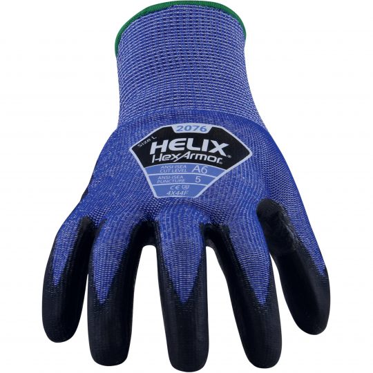 HexArmor Helix High Cut Blue Glove