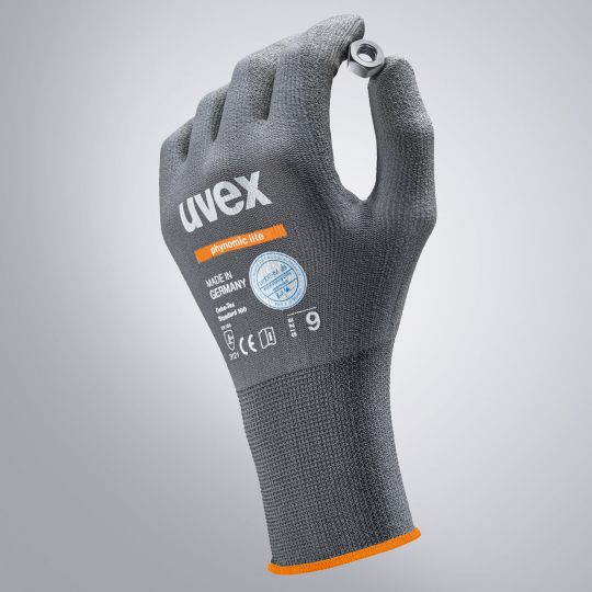 Uvex phynomic lite Glove aqua-poly palm coat