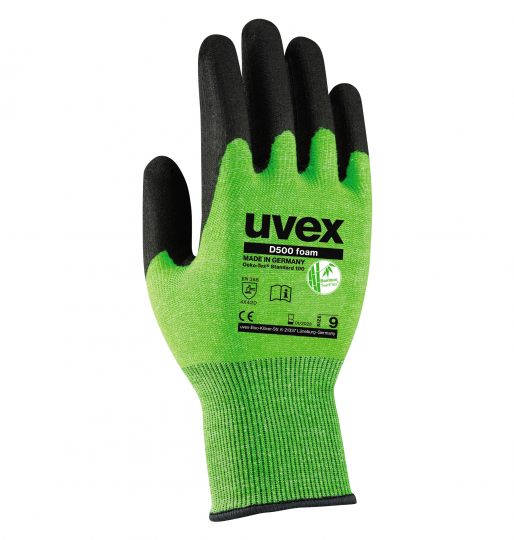 Uvex D500 HPE foam palm coat twinflex cut D Glove