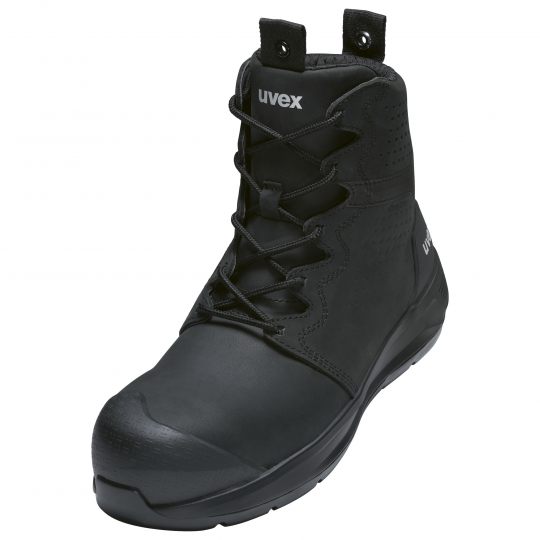 Uvex 3 x-flow black 150mm laceup boot Extra Wide