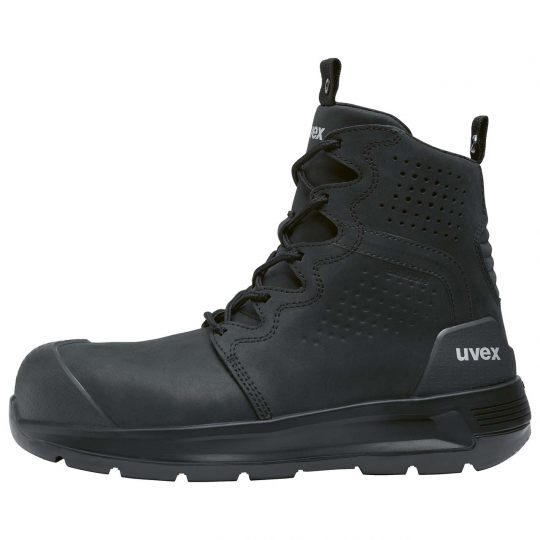 Uvex 3 x-flow black 150mm laceup boot Extra Wide