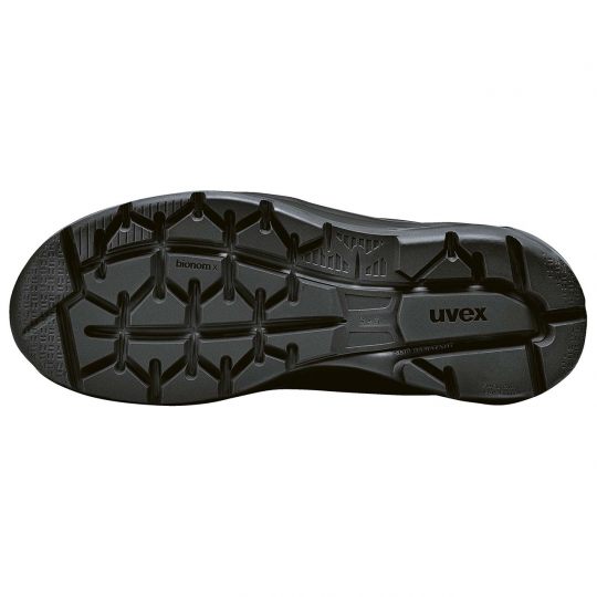 Uvex 3 x-flow black 150mm laceup boot Extra Wide