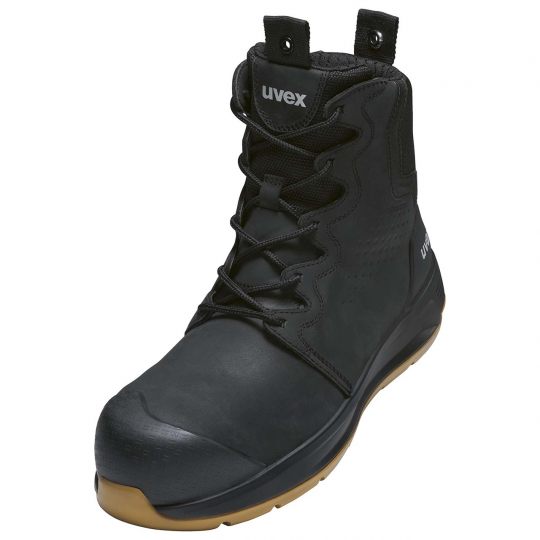 Uvex 3 x-flow zip black/tan 150mm laceup boot