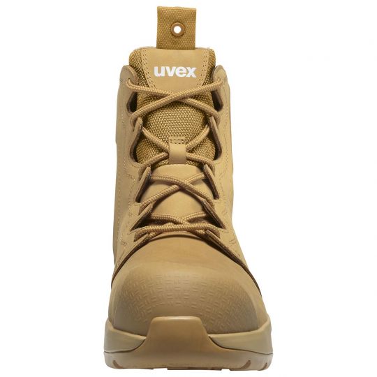 Uvex 3 x-flow zip tan 150mm laceup boot Extra Wide