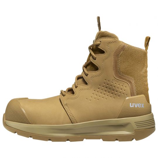 Uvex 3 x-flow zip tan 150mm laceup boot Extra Wide