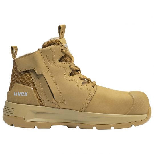 Uvex 2 x-flow zip tan 135mm laceup boot Extra Wide