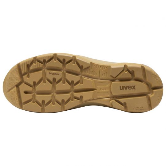 Uvex 2 x-flow zip tan 135mm laceup boot Extra Wide