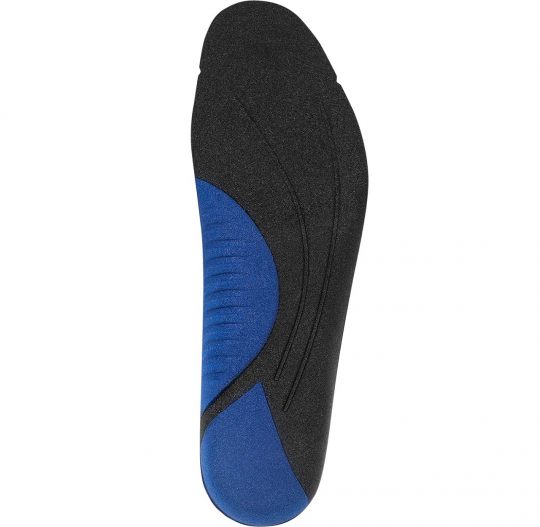 tuneup 2.0 low arch insole, blue, width 11/14