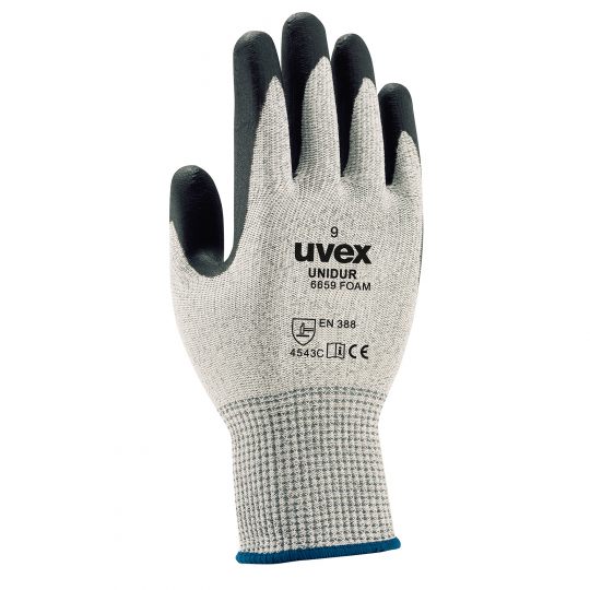 Unidur 6659 Foam HPPE/PA/Glass, NBR palm coat, Cut 5