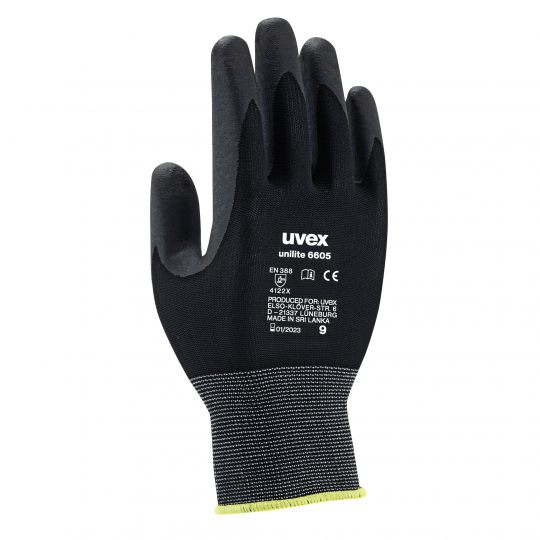 Unilite 6605 Black Nylon 15 guage NBR Foam palm coat