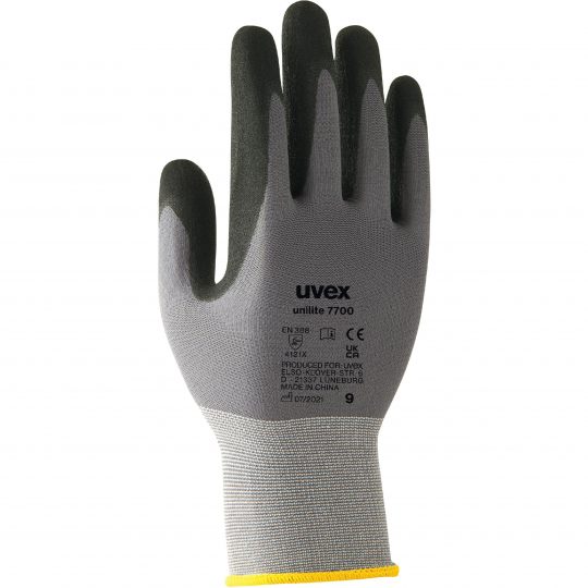 Unilite Glove 7700 nylon liner with NBR PU palm coat