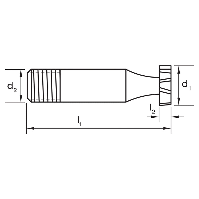 WOODRUFF CUTTER E178 609 1-1/8x3/16 THRD HSS