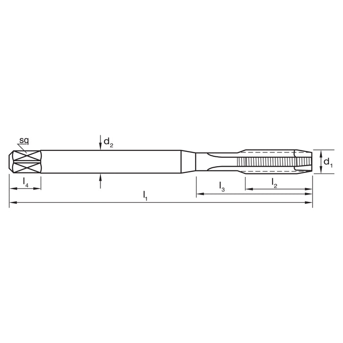 TAP T702 UNF 1/2-20 2B GUN N DIN2184-1 B HSSE BLU