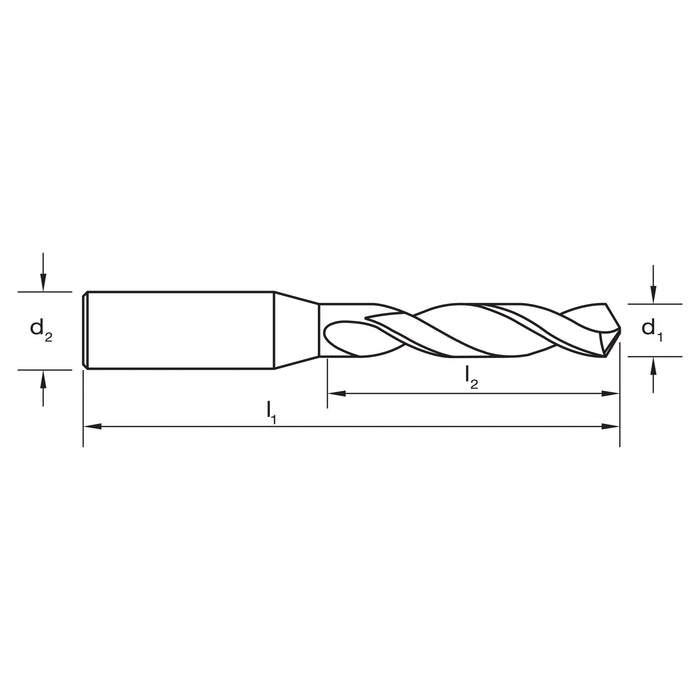 DRILL D153 13/64" STUB R40 VA DIN1897 HSS-Co. TiAlN B/Magic