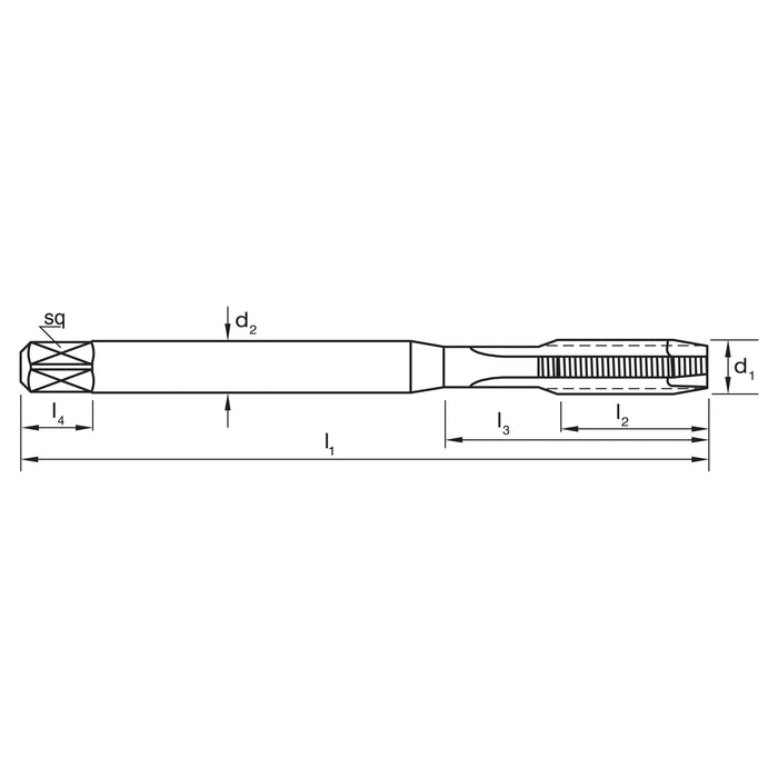 TAP T697 #4-40 UNC 2BX GUN VA-PM DIN2184-1 C PM-V3 TiCN