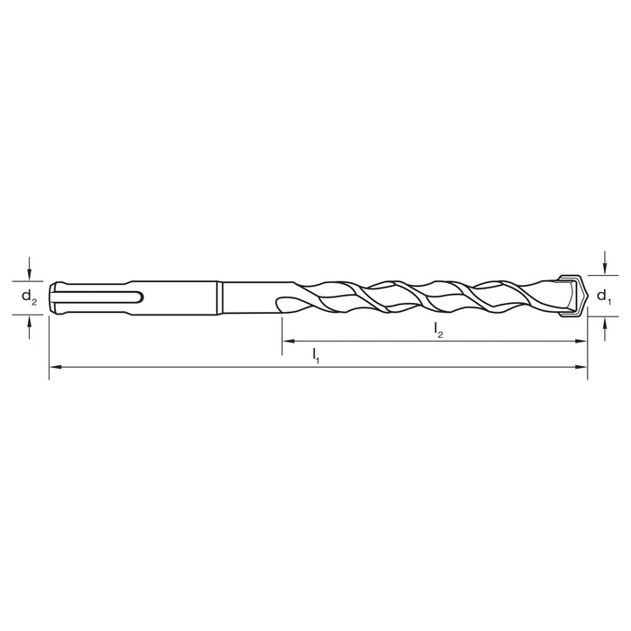 DRILL MASONRY D613 2X CUTTER SDS + 9X160 YELLOW