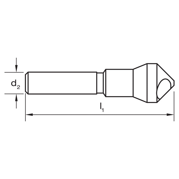 DEBURRING C'SINK C102 SC1T SET 5Pce CROSS HOLE HSS TiN 90deg