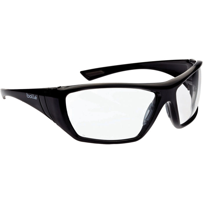 HUSTLER Gloss Black Frame AS/AF Clear Lens