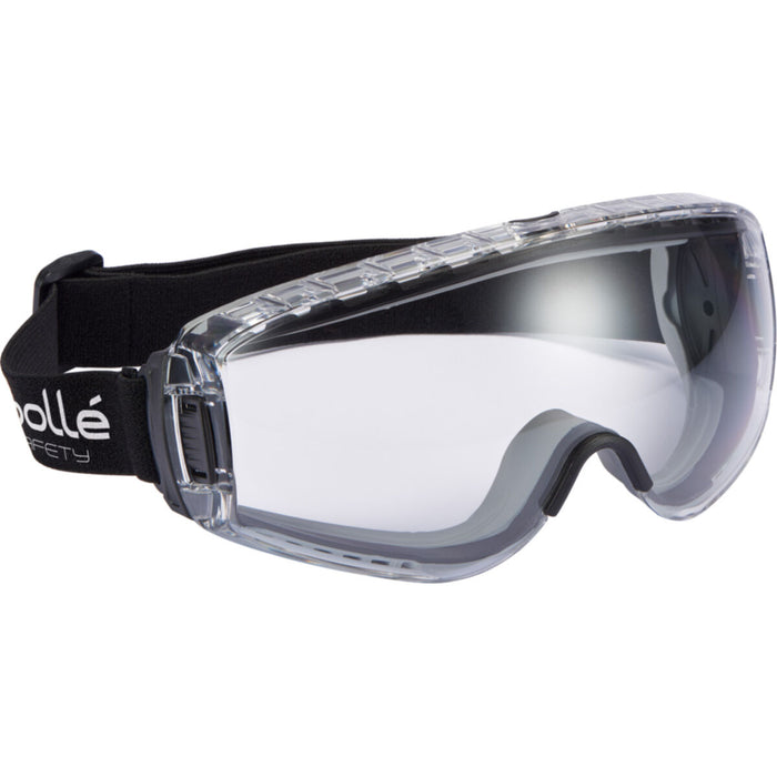 PILOT 2 PP/TPR Frame PLATINUM AS/AF Clear Lens - Indirect Vented