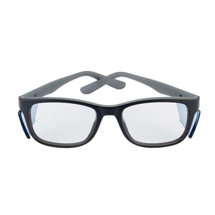 KICK Black/Grey Frame with Side Shield and Clear "Blue Light Protective" PC Lens