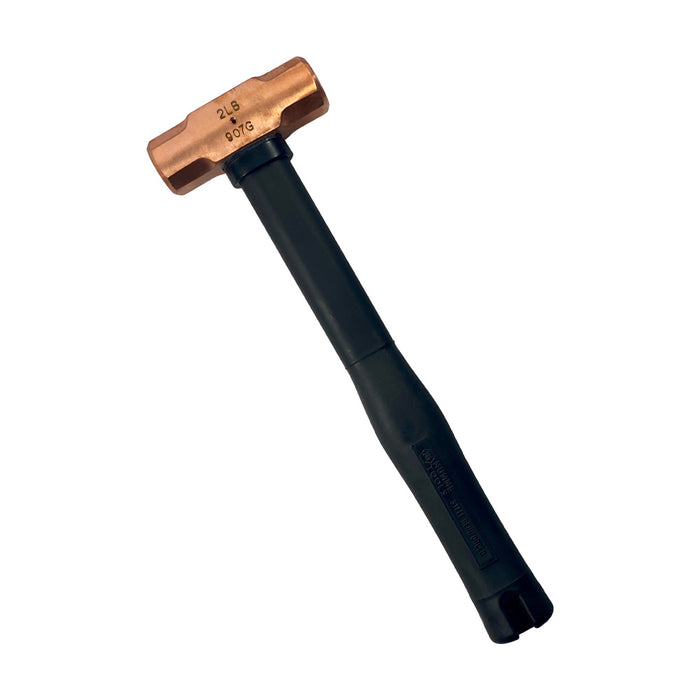 2lb Copper Hammer with Pinned Steel Core Fibreglass Handle