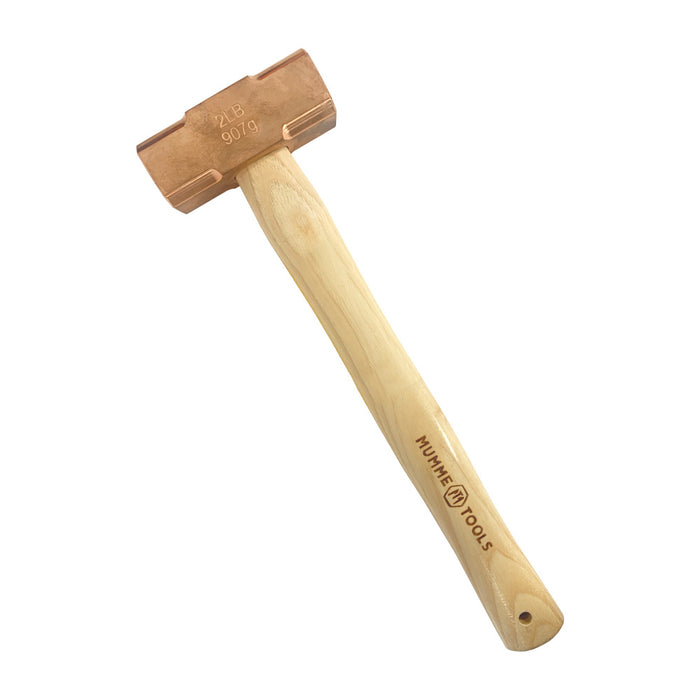 2lb Copper Hammer with Hardwood Handle