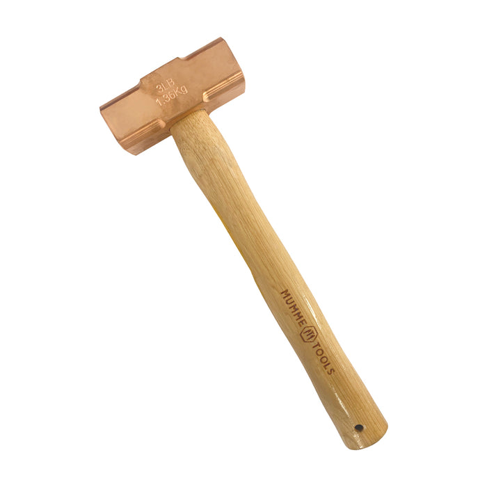 3lb Copper Hammer with Hardwood Handle