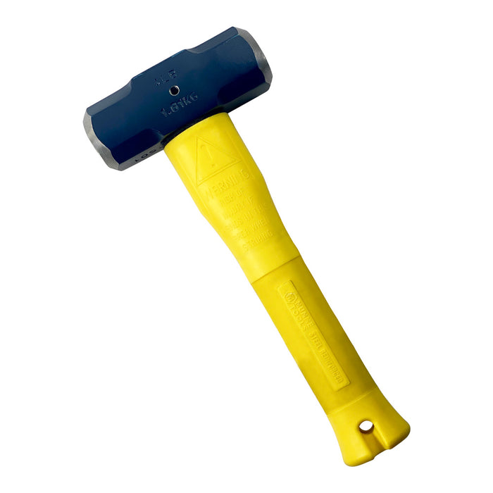 4lb Sledge Hammer - Yellow Pinned Fibreglass Handle