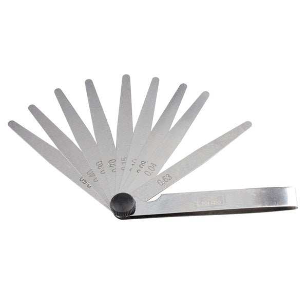 TOLEDO FEELER GAUGE 10 BLADE METRIC