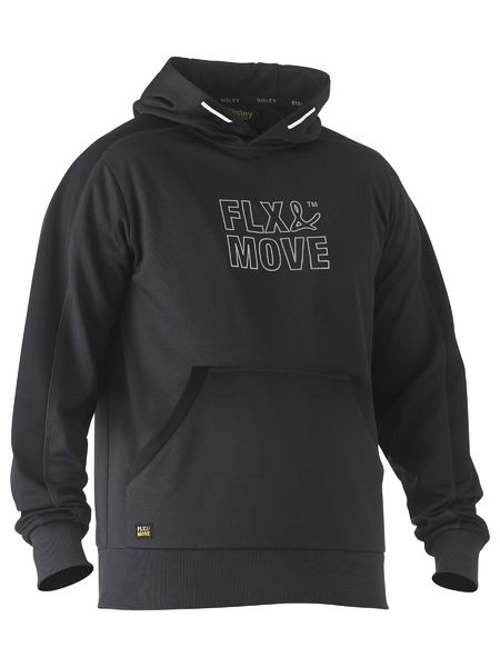 Bisley Recycle Flx & Move™ Pullover Hoodie with Print Charcoal