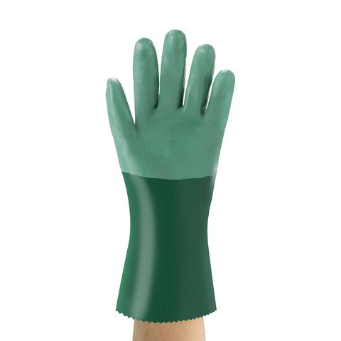 AlphaTec® 08-354 Cotton liner with Neoprene Rough Finish Glove Green