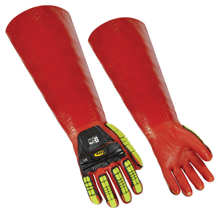 Ringers® R-Chem R-075 Chemical & Impact Gauntlet Red