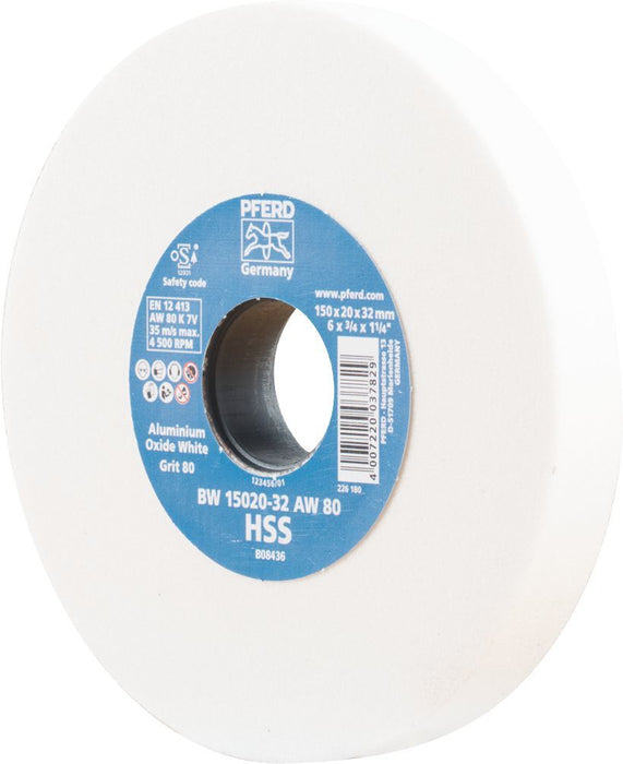 150mm Bench Grinding Wheel Aluminium Oxide - White BW 15020-32 AW 60 HSS