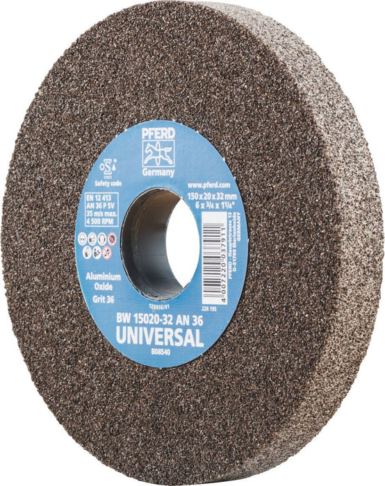 150mm Bench Grinding Wheel Aluminium Oxide BW 15020-32 AN 60 UNIVERSAL